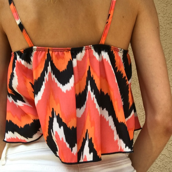 Colorful Cropped Tank Top - Picture 3 of 6